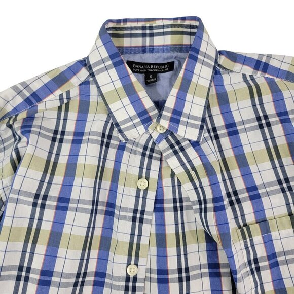 Banana Republic Soft Wash Tailored Slim Fit Men's Button Up L/S Shirt – Sma - Picture 5 of 14